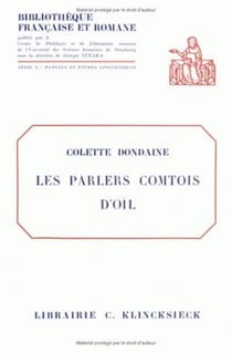 Les parlers comtois d'oil