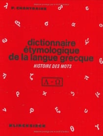 Dict.etymologique langue grecque/3-4 1vol