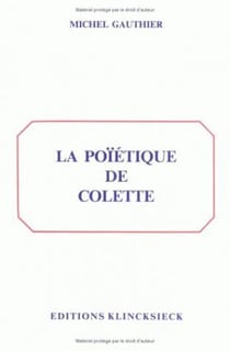 La poétique de Colette