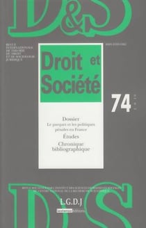 REVUE DROIT ET SOCIETE N 74 - 2010