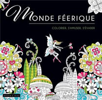 Black coloriage monde feerique