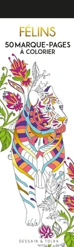 Marque-pages Dessain et Tolra - Félins à colorier