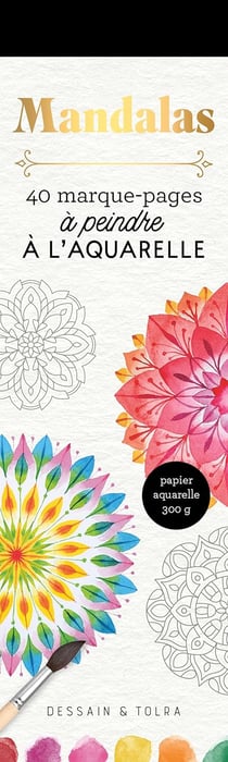 Marque-pages Mandalas à l'aquarelle