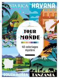 Tour du monde - 40 coloriages mystère