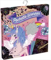 Pochette licornes - Cartes à gratter, à pailleter, mosaïques
