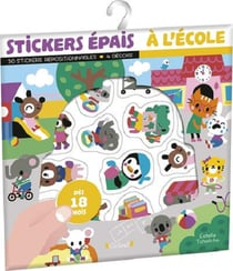 Stickers épais - À l'école