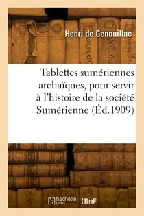 Tablettes sumériennes archaïques