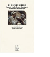 La diatribe antique - enquete sur les formes dialogiques du discours philosophique