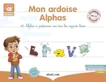 Mon ardoise alphas - 60 alphas à positionner sur tous les supports lisses