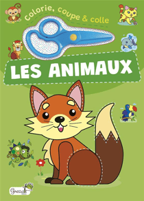 Colorie, coupe et colle : les animaux