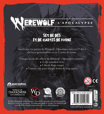 Werewolf : L'Apocalypse - Arkhane -  Set de dés et cartes de forme