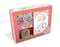 Coffret - Mes jolis bracelets fleuris à créer : Des tissus fleuris, des accessoires et un livre explicatif