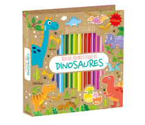 Bloc colo-crayons - dinosaures