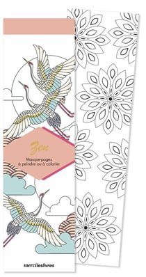 Marque-pages à décorer : zen