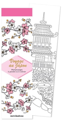 Marque-pages voyage au Japon : 50 marque-pages à peindre ou à colorier