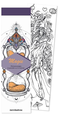 Marque-pages magie : 50 marque-pages à peindre ou à colorier