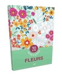 20 cartes à colorier - Fleurs