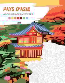 Pays d'Asie - 45 coloriages mystères