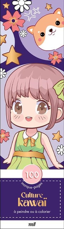 Marque-pages - Culture kawaï : 100 marque-pages à peindre ou à colorier