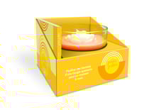 Bougie - Mon petit rituel - Pensées positives : Chaleur et enthousiasme