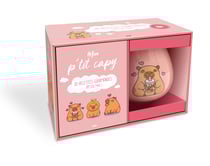 Coffret Mug - Mon p'tit capy - 30 recettes gourmandes : Un joli mug en céramique et un livre