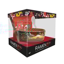 Coffret Ramen - Avec plus de 30 recettes de cuisine japonaise ! : Un bol et une cuillère en céramique, une paire de baguettes en bois et un livre de 80 pages