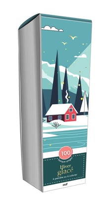 100 marque-pages - Hiver glacé - à peindre ou colorier