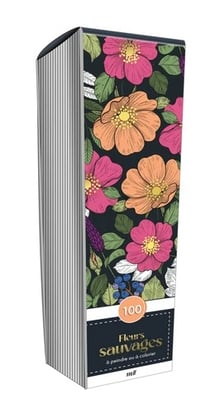 100 marques-pages - Fleurs sauvages - à peindre ou colorier