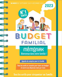 Budget familial: cahier de compte sur 12 mois, agenda mensuel non daté  ultra simple pour bien gérer son budget