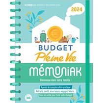 Budget Pleine Vie Mémoniak 2024, janvier à décembre 2024