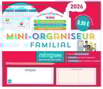 Mémoniak : Mini-organiseur familial : De septembre à décembre (édition 2025/2026)