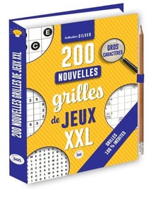 200 nouvelles grilles de jeux xxl pour les seniors - crayon offert