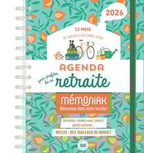 Agenda pour profiter de sa retraite 2026 - Éditions 365 - 184 pages - 17,4 x 21,2 cm
