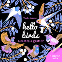 Cartes a gratter mini - hello birds