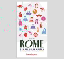La Carte Rome des 100 lieux cultes de films, séries, musiques, BD, romans