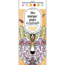 Mes marque-pages à l'aquarelle - Animaux totem