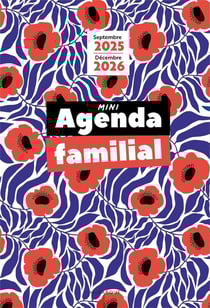 Mini agenda familial : Septembre 2025 - Décembre 2026