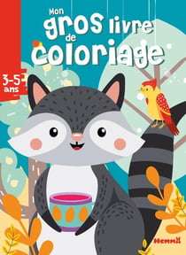 Mon gros livre de coloriage (raton laveur)
