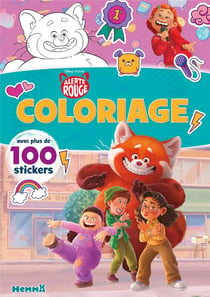 Disney pixar alerte rouge - coloriage avec plus de 100 stickers