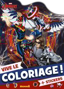 Vive le coloriage ! : Avengers : Falcon, le Soldat de l'Hiver, Captain Marvel
