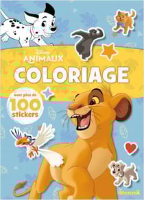 Disney animaux - coloriage avec plus de 100 stickers (roi lion)