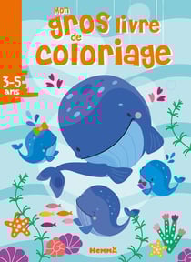 Mon gros livre de coloriage (baleines)