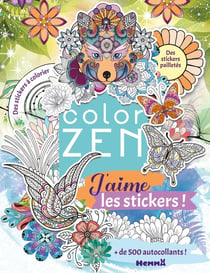 Color zen j'aime les stickers
