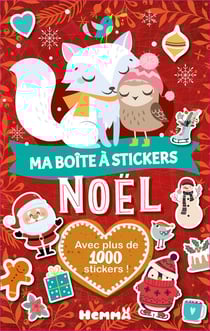 Ma boite à stickers - Noël (Renard blanc et oiseau) - Avec plus de 1000 stickers !