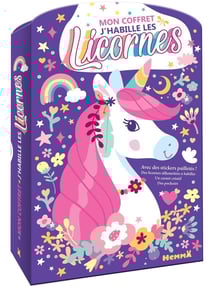 Mon coffret J'habille les licornes - Avec des stickers pailletés !