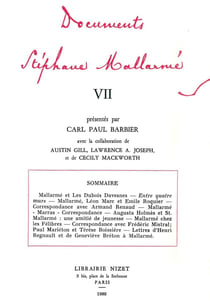 Documents Stéphane Mallarmé VII