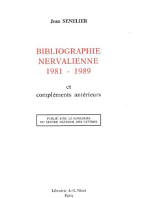 Bibliographie nervalienne 1981-1989  et compléments antérieurs