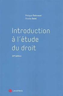 Introduction à l'étude du droit