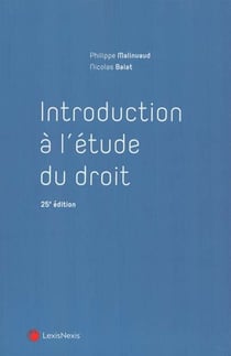 Introduction à l'étude du droit (25e édition)