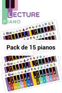 Lecture piano : CP - pack de 15 pianos